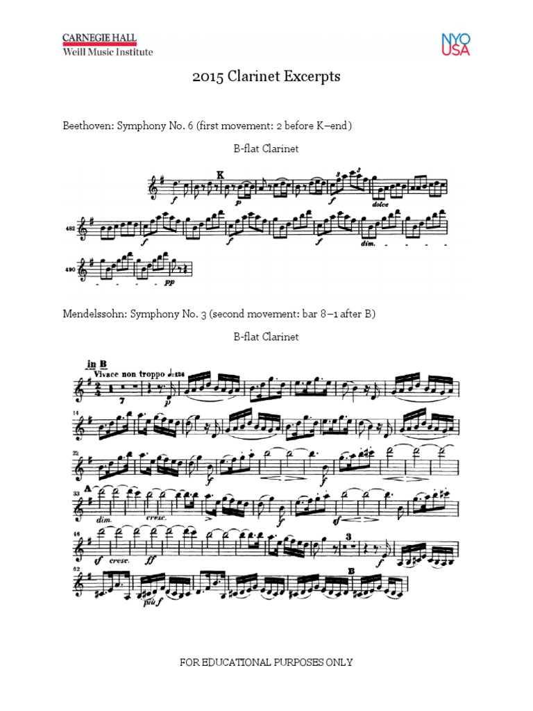 2015 Excerpts Beethoven Symphony No. 6 (First Movement 2