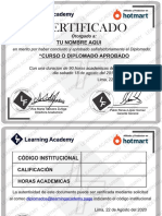 certificado oficial