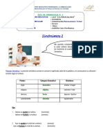 5 - SINÓNIMOS 2 - 3ro Único - PRÁCTICA V - PDF