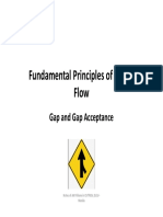 Fundamental Principles of Traffic Flow: Gap and Gap Acceptance