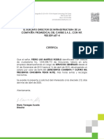 Certificado Laboral - Pedro Martelo PDF