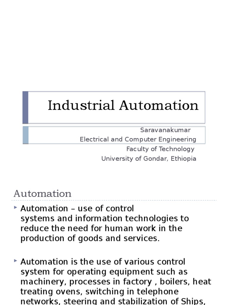 Industrial Automation Overview and Strategies | PDF | Programmable ...
