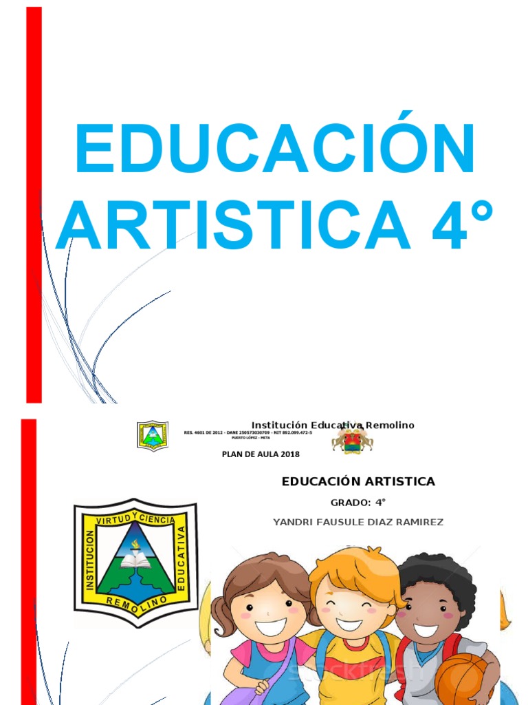 Plan de Aula: Educación Artística 4° | PDF | Dibujo | Educación en ...