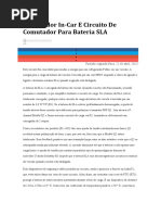 Carregador Bateria SLA para Carro