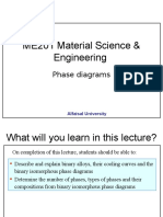 ME201 Material Science & Engineering: Phase Diagrams