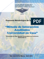 UNERG 2020-Método de Interacción Académica Universidad en Casa