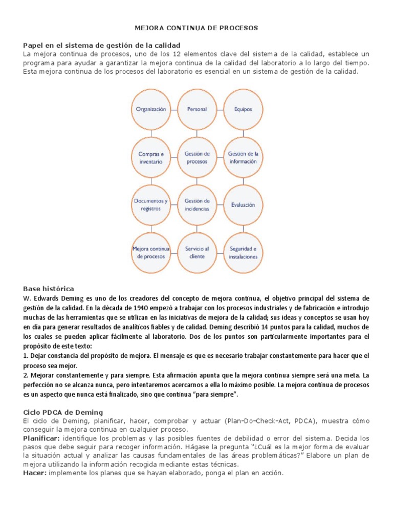 Mejora Continua en Laboratorios de Calidad | PDF | Gestión de la ...