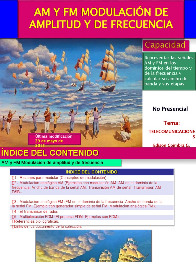 Modulación AM y FM en Telecomunicaciones | PDF | Modulación de ...