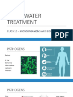 Wastewater Treatment: Class 16 - Microorganisms and Biomass