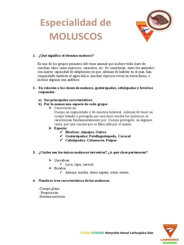 Guía Completa sobre Moluscos | PDF | Moluscos | Bivalvia