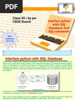 Interface Python With SQL Database