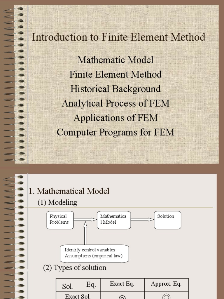 Introduction to Finite Element Method | PDF | Finite Element Method ...