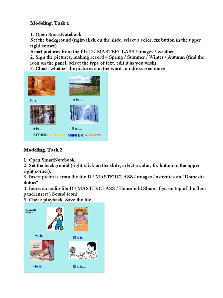 SmartNotebook Modeling Activities Guide | PDF