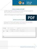 Editor HTML Moodle Estudiante Docente