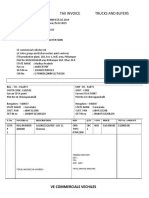 Tax Invoice Details for Truck Purchase