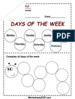 Days of The Week PDF