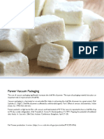 Paneer Vacuum Vacuum Packaging