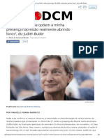 As Pessoas Que Se Opõem À Minha Presença Não Estão Realmente Abrindo Livros - , Diz Judith Butler - Diário Do Centro Do Mundo