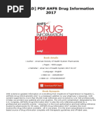 (DOWNLOAD) PDF AHFS Drug Information 2017: Book Details