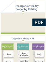 Struktura Organów Władzy Rzeczpospolitej Polskiej - Władza Ustawodawcza