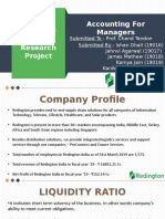 Accounting For Managers Company Based Research Project