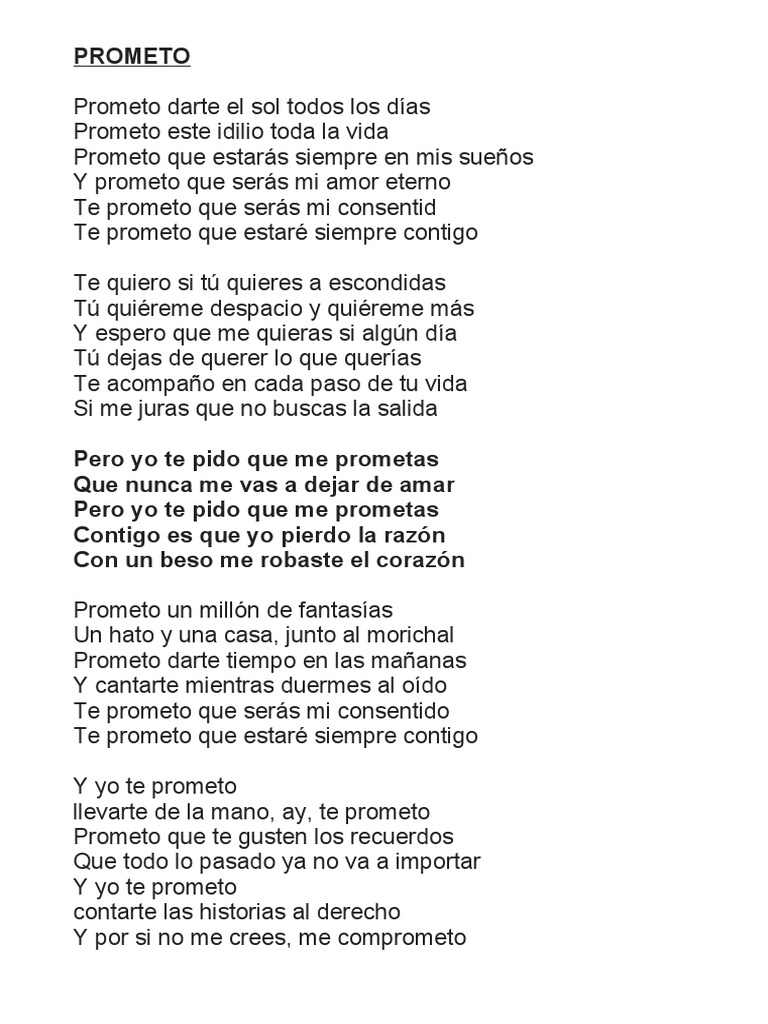Promesas de amor eterno | PDF