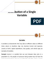 Distribution of a Single Variable: Types and Representation
