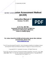 Brief Confusion Assessment Method (bCAM) : Instruction Manual v1