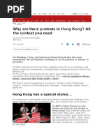Hong Kong Has A Special Status..