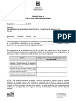 FORMATO No. 9 - APOYO A LA INDUSTRIA NACIONAL