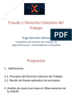 Fraude y Derecho Colectivo del TRABAJO.  Presentación.JDCT-Ponencia-Hugo.Barretto