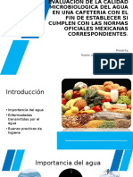 Evaluación de La Calidad Microbiologica Del Agua in Silico de Un Centro Universitario