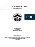 Andi Nurfauziah - 1713042010 - Pendidikan Kimia B - Review Kurikulum Kimia (Konsep) PDF