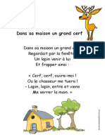 Comptine Dans Sa Maison Un Grand Cerf PDF