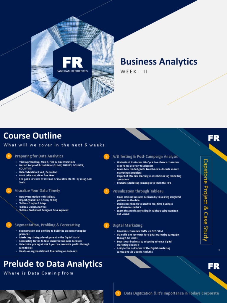 Business Analytics Course Overview | PDF | Analytics | Pricing