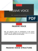Passive Voice: Prof. Alejandro Rozo Ballesteros