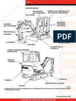 Material Miniexcavadora Bobcat Identificacion Partes Componentes