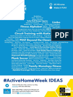 Active Home Week: #Activehomeweek Ideas