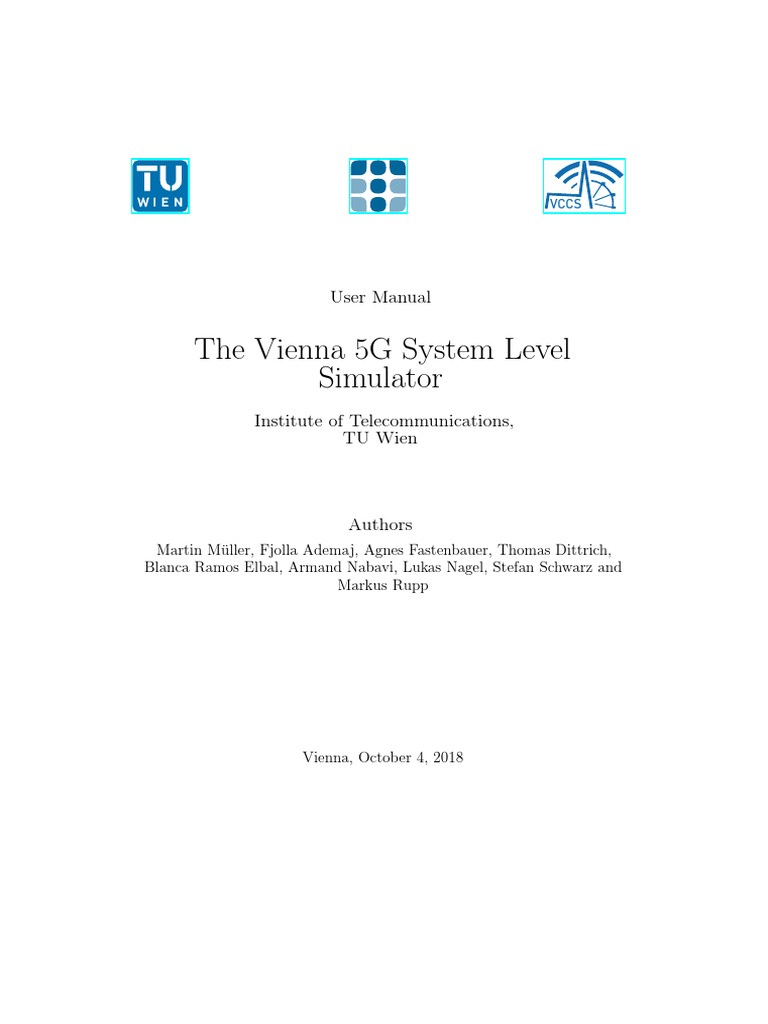 Vienna 5G System Level Simulator Guide | PDF | Subroutine | Computer File