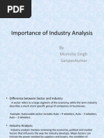 Importance of Industry Analysis