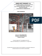 Informe inspección soldaduras Centro Convenciones Amador