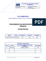 PROCEDIMIENTO DE GESTIÓN INTEGRAL DE RESIDUOSx