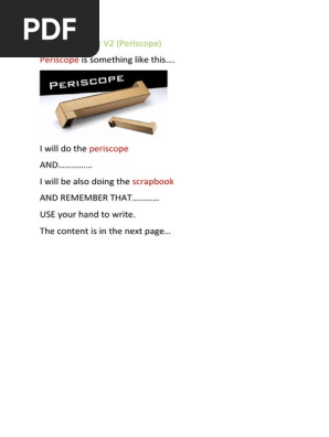 Science project V2 (PERISCOPE)