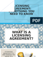 Licensing Agreement: Everything You Need To Know: The Presentation Was Prepared By: Marianna Kuchuk Antonina Anisova Anis