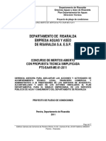 Proyecto de Pliego PDF