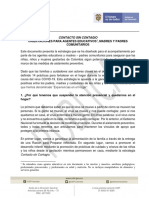 Contacto sin Contagio(1). Orientaciones para Agentes Educativos Madres y Padres Comunitarios v1