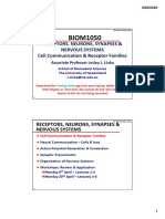 BIOM1050: Receptors, Neurons, Synapses & Nervous Systems Cell Communication & Receptor Families