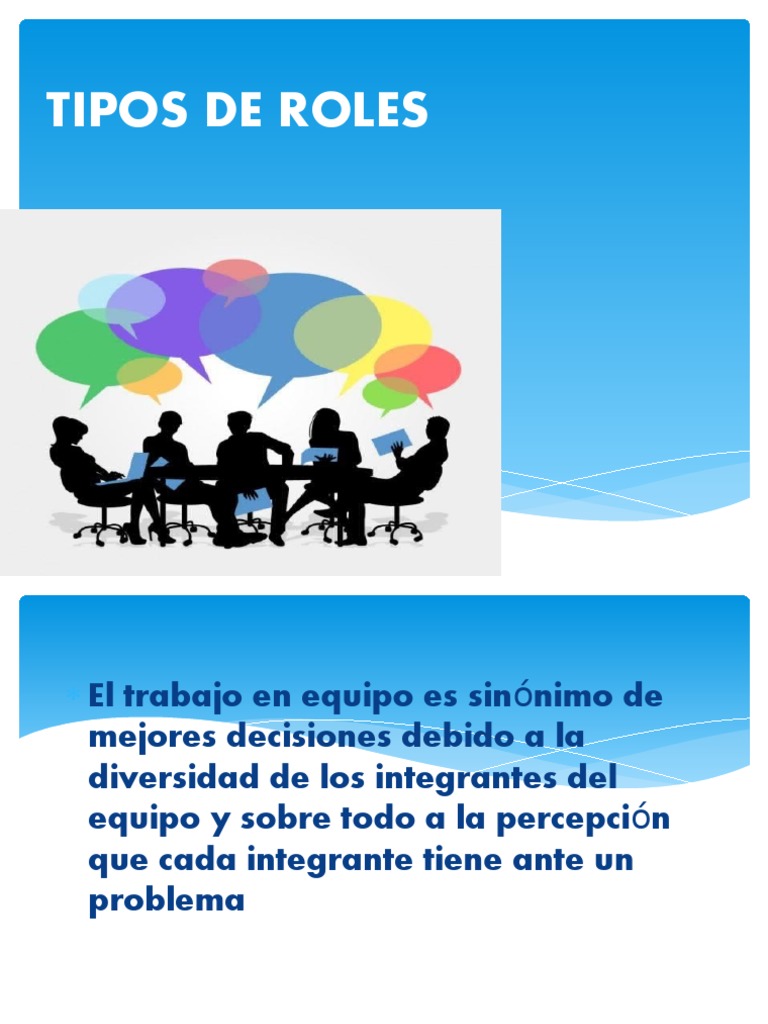 Tipos de Roles en Equipos de Trabajo | PDF