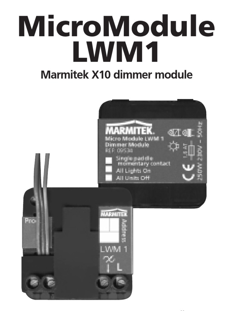 X10 Pro XPDF Dimmer Fixture Module – Wire-In Smart Home Lighting Control