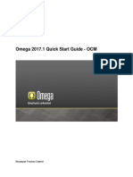 Omega 2017.1 Quick Start Guide - OCM: Document Version Control